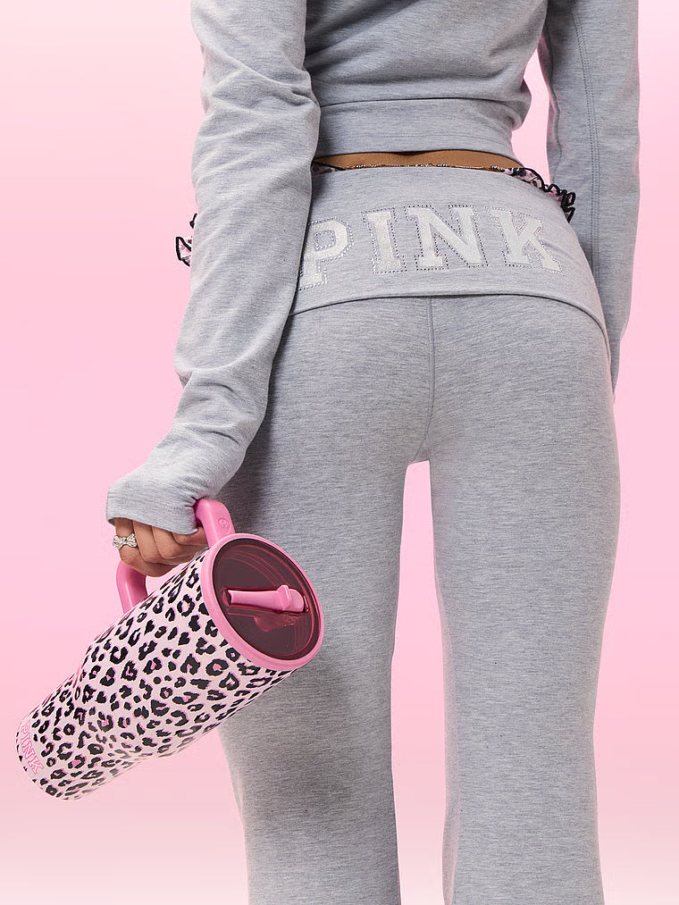 Leopard Pink 40oz Traveler Tumbler