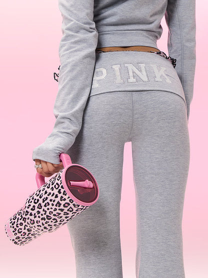Leopard Pink  40oz Traveler Tumbler