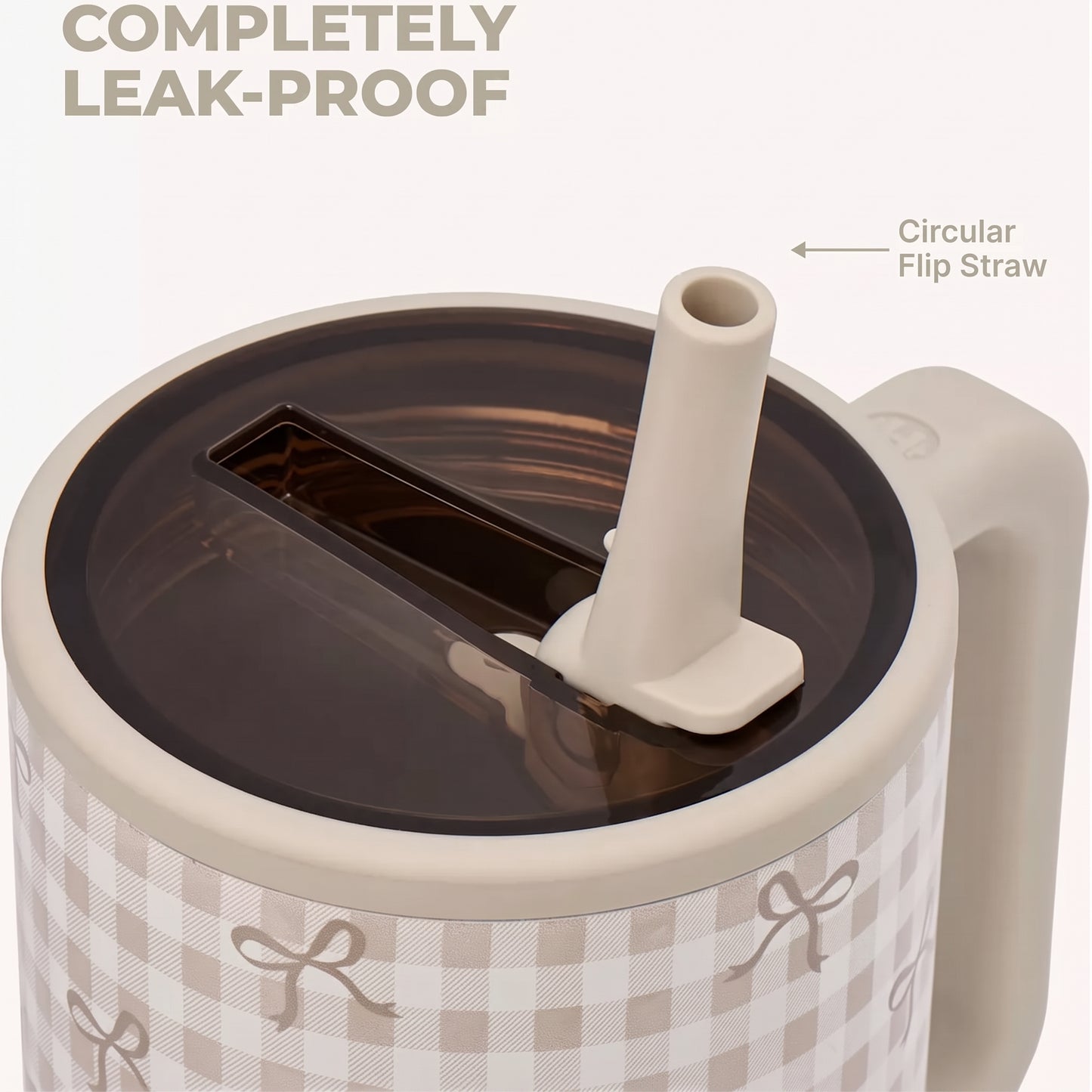 Coquette Gingham Bow 40oz Traveler Tumbler