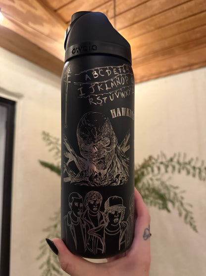 Stranger Things Engraved FreeSip 32oz Water Bottle