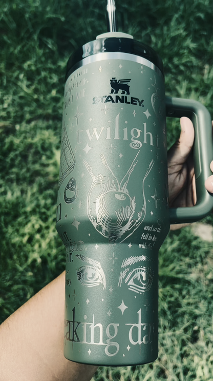 Twilight theme Engraved  40oz Tumbler