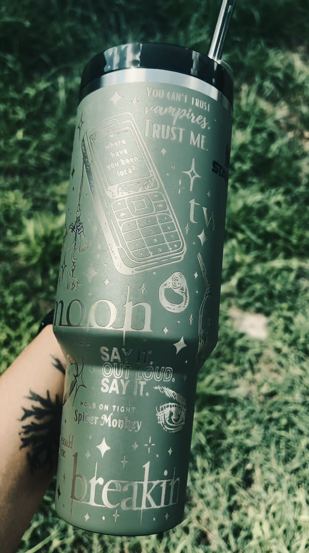 Twilight theme Engraved  40oz Tumbler