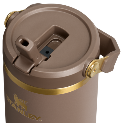 Espresso Gold Flip Straw Tumbler