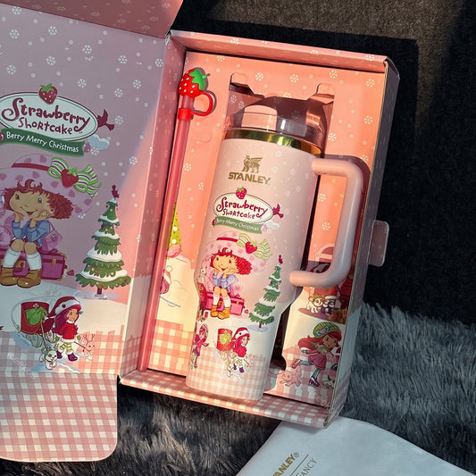 Christmas Strawberry Shortcake 40oz Tumbler