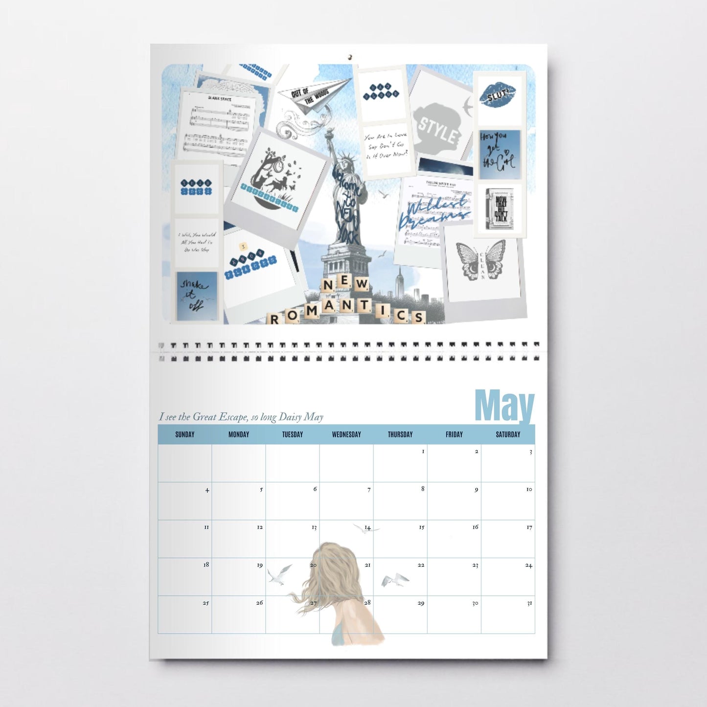 Swifties 2025 Desk Calendar (Instant Digital Download)