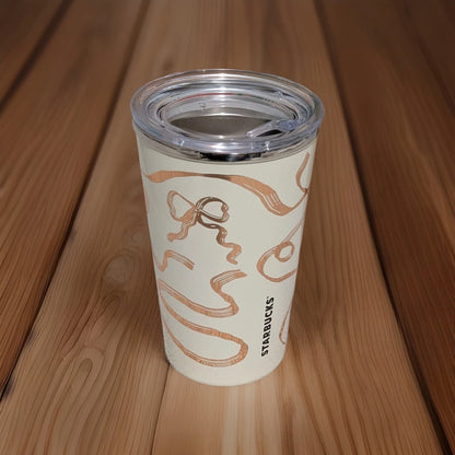 Starbucks White Ribbon 12oz Tumbler