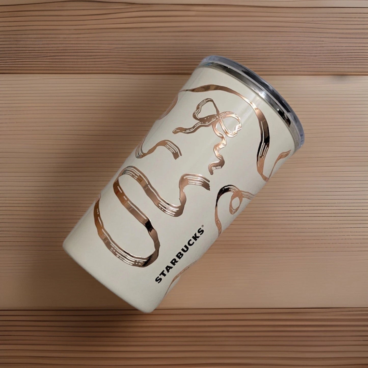 Starbucks White Ribbon 12oz Tumbler