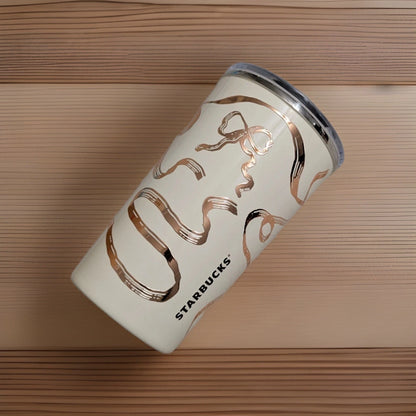 Starbucks White Ribbon 12oz Tumbler
