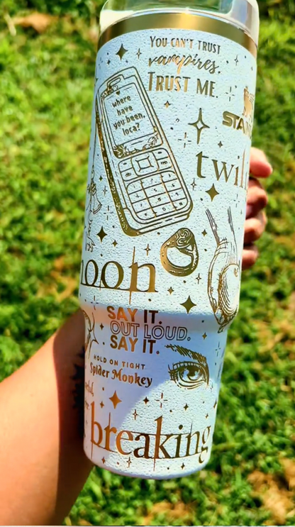 Twilight theme Engraved  40oz Tumbler